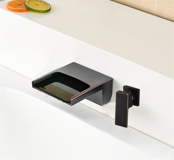 Sao Luis Wall Mount Oil Rubbed Bronze Sink Faucet Mixer